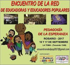 Participación de Trenzar en Encuentro Nacional de la Red de Educadores y Educadoras Populares (16 de septiembre de 2017, Rosario Argentina).